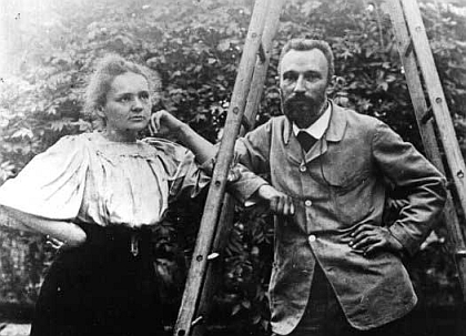 Pierre y Marie Curie.