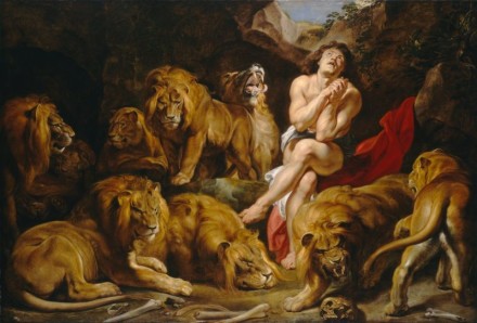 Daniel en la fosa de los leones. Pedro Pablo Rubens. 1615