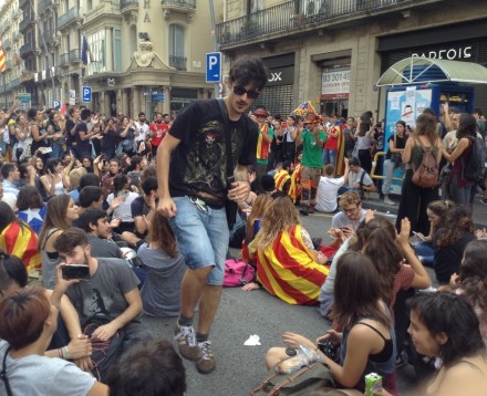 Manifestaciones Cataluña. Fotografía de Patricia Moscoso.