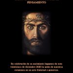 Cristo, obra del pintor Hernán Valdovinos, texto literario de escritora Mónica Gómez